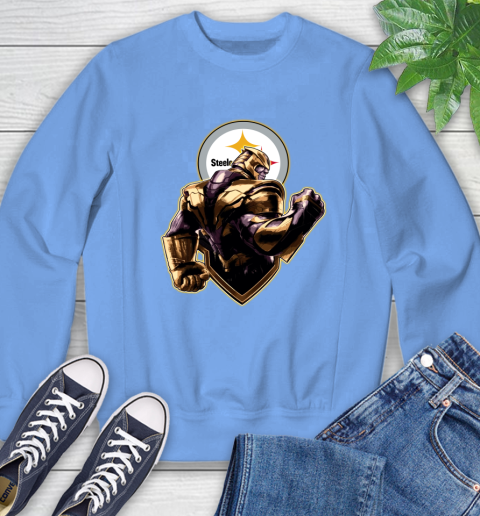 NFL Thanos Avengers Endgame Football Sports Pittsburgh Steelers Sweatshirt 11
