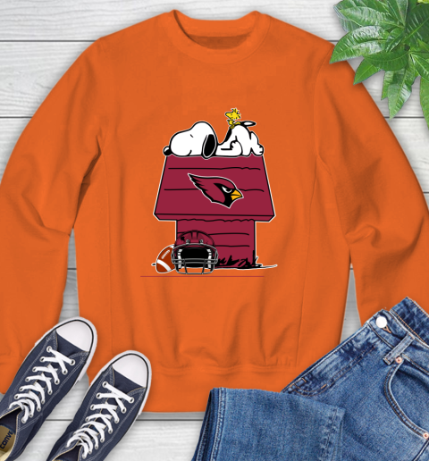 Arizona Cardinals NFL Football Snoopy Woodstock The Peanuts Movie Sweatshirt 4