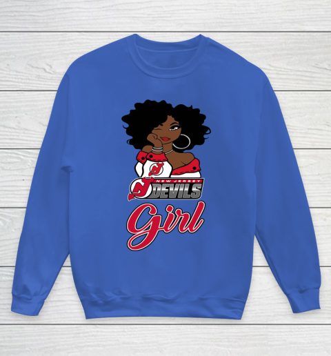 New Jersey Devils Girl NHL Youth Sweatshirt 8