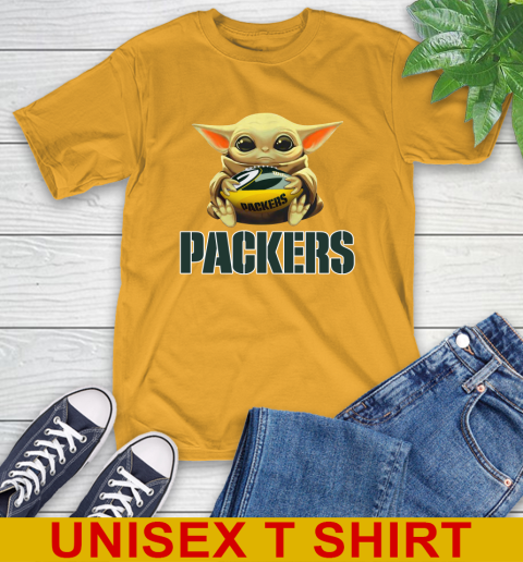 NFL Football Green Bay Packers Baby Yoda Star Wars Shirt T-Shirt 3