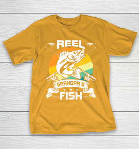 GrandFather gift shirt Reel Grandpa's Fish Funny Fly Fishing Gift T Shirt T-Shirt 2