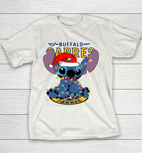 Buffalo Sabres NHL Hockey noel stitch Christmas Youth T-Shirt