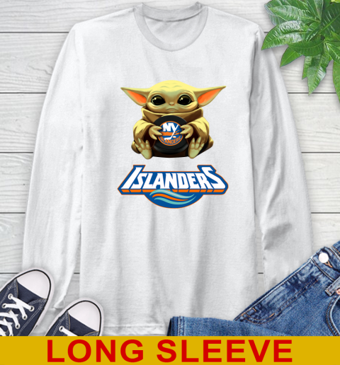 NHL Hockey New York Islanders Star Wars Baby Yoda Shirt 58