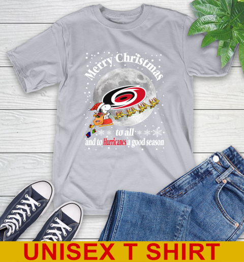 Carolina Hurricanes Merry Christmas To All And To Hurricanes A Good Season NHL Hockey Sports T-Shirt 5