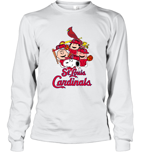 MLB St.Louis Cardinals Snoopy Charlie Brown Woodstock The Peanuts Movie  Baseball T Shirt - Rookbrand
