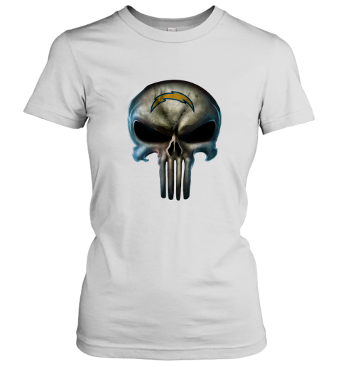 Los Angeles Chargers The Punisher Mashup Football Women's T-Shirt