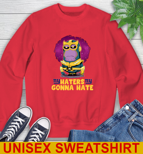 NFL Football New York Giants Haters Gonna Hate Thanos Minion Marvel Shirt Sweatshirt 10