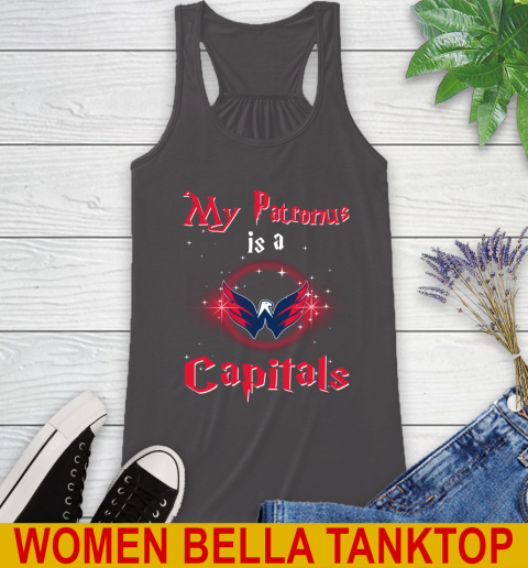 NHL Hockey Harry Potter My Patronus Is A Washington Capitals Racerback Tank 10