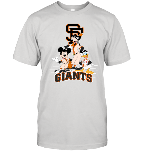 San Francisco Giants Mickey Donald And Goofy Baseball Unisex Jersey Tee
