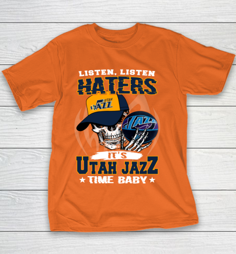 Listen Haters It is JAZZ Time Baby NBA Youth T-Shirt 4