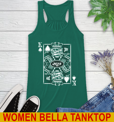 New York Jets NFL Football The King Of Spades Death Cards Shirt Racerback Tank 5