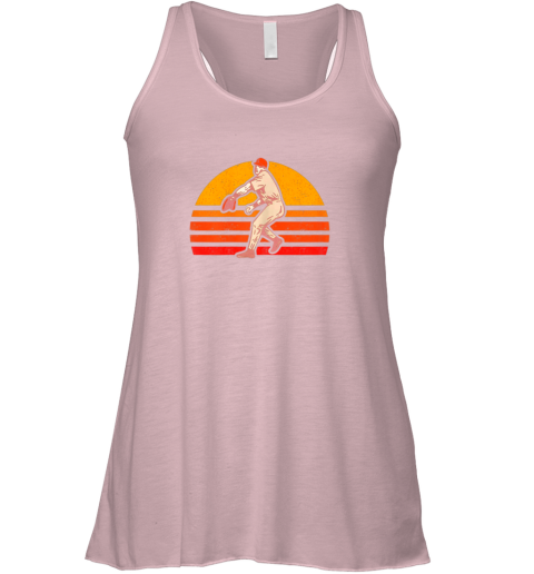 ei3e retro vintage baseball pitcher gift baseball lover flowy tank 32 front soft pink
