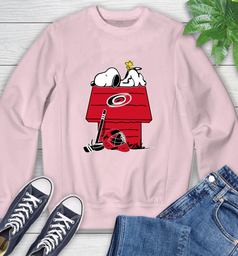 Carolina Hurricanes NHL Hockey Snoopy Woodstock The Peanuts Movie Sweatshirt 9
