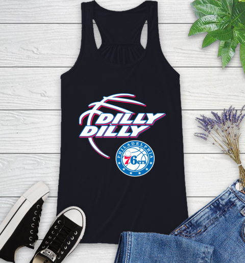 NBA Philadelphia 76ers Dilly Dilly Basketball Sports Racerback Tank 10