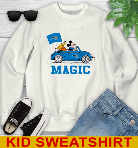 NBA Basketball Orlando Magic Pluto Mickey Driving Disney Shirt Youth Sweatshirt