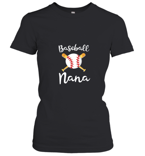Womens Baseball Nana Game Day Gift Grandsons Ball Game Fan Women's T-Shirt