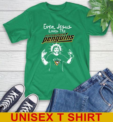 Pittsburgh Penguins NHL Hockey Even Jesus Loves The Penguins Shirt T-Shirt 7