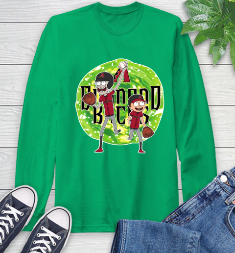 MLB Arizona Diamondbacks Rick And Morty Baseball Sports Long Sleeve T-Shirt 7