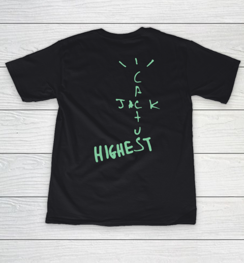 Travis Scott Jordan Cactus Jack Highest Olive Front And Back Women s T Shirt Tee For Sports
