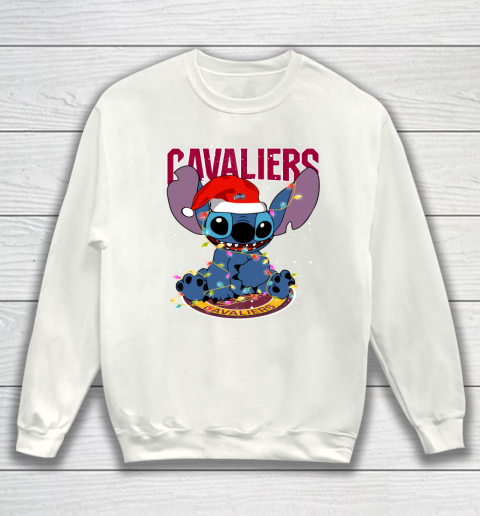 Cleveland Cavaliers NBA noel stitch Basketball Christmas Sweatshirt