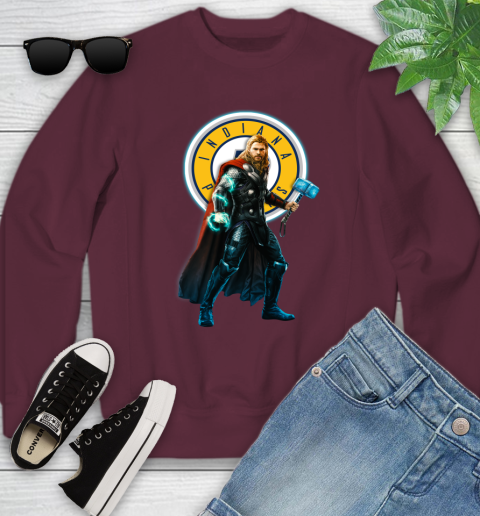 NBA Thor Avengers Endgame Basketball Indiana Pacers Youth Sweatshirt 5
