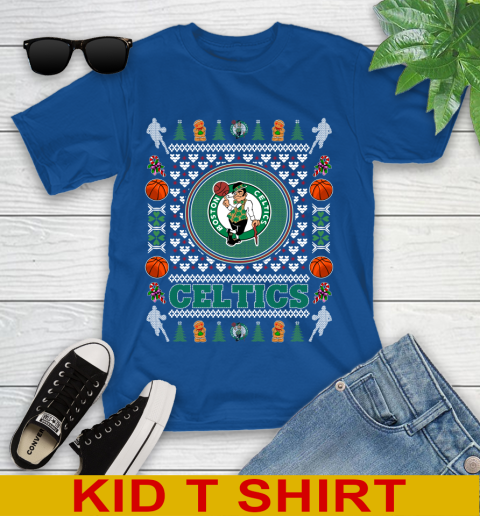 Boston Celtics Merry Christmas NBA Basketball Loyal Fan Youth T-Shirt 10