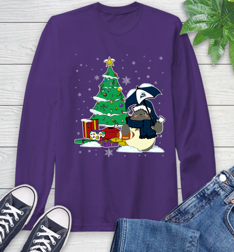 Los Angeles Rams NFL Football Cute Tonari No Totoro Christmas Sports Long Sleeve T-Shirt 5