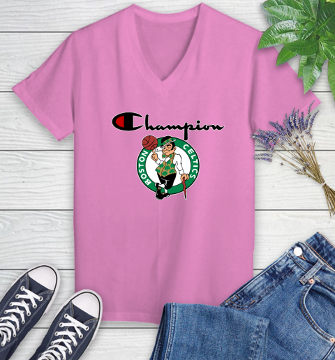NBA Basketball Boston Celtics Champion Shirt Women's V-Neck T-Shirt 10