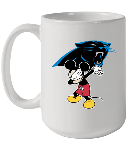 Carolina Panthers NFL Football Dabbing Mickey Disney Sports Ceramic Mug 15oz