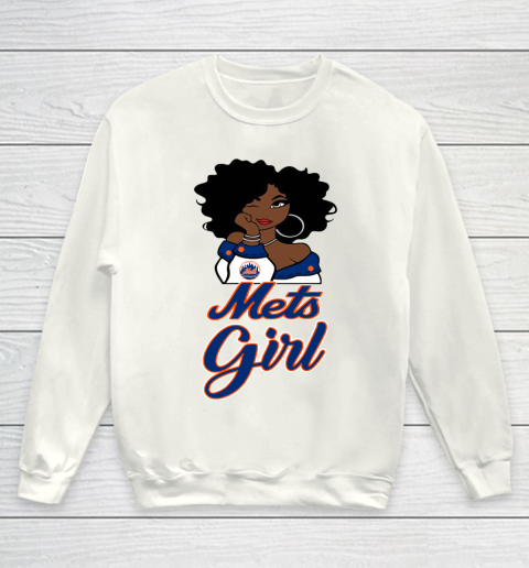 New York Metss Girl MLB Youth Sweatshirt 2