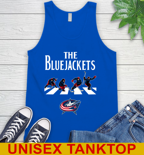 NHL Hockey Columbus Blue Jackets The Beatles Rock Band Shirt Tank Top 4