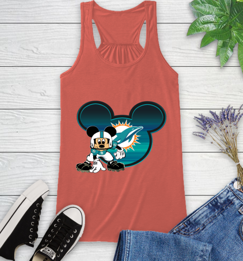 NFL Miami Dolphins Mickey Mouse Disney Football T Shirt Racerback Tank 4