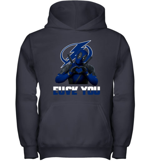 NHL Tampa Bay Lightning Deadpool Love You Fuck You Hockey Sports 9sU03T8p1Ys youth hoodie 43 95 151514 front navy