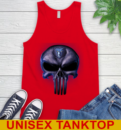 Memphis Grizzlies NBA Basketball Punisher Skull Sports Tank Top 5