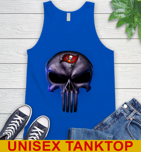 Tampa Bay Buccaneers NFL Football Punisher Skull Sports Tank Top 4