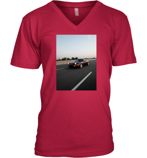 esv3 the vintage retro 928 racing v neck unisex 8 front cherry red