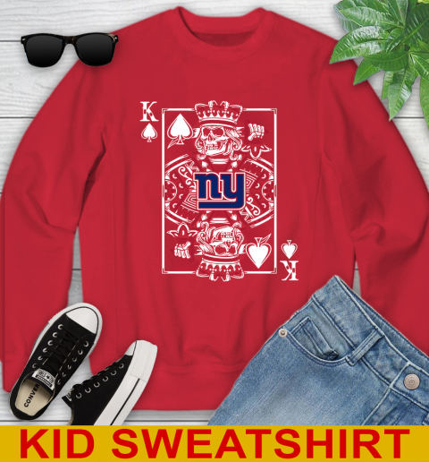 New York Giants NFL Football The King Of Spades Death Cards Shirt Youth Sweatshirt 7