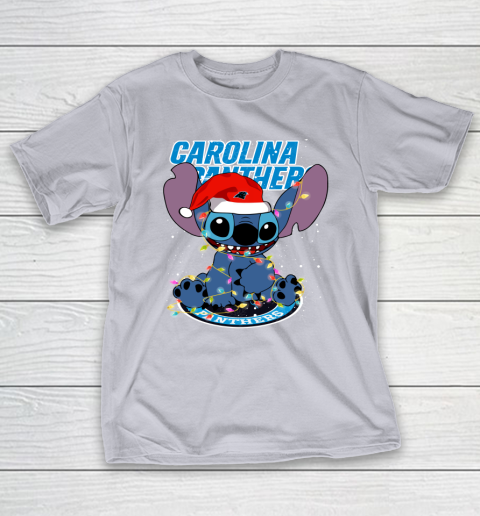 Carolina Panthers NFL Football noel stitch Christmas T-Shirt 4