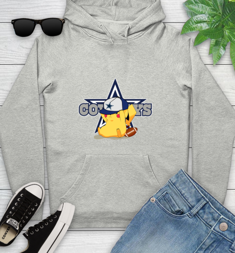 NFL Pikachu Football Sports Dallas Cowboys Youth Hoodie
