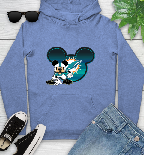 NFL Miami Dolphins Mickey Mouse Disney Football T Shirt Youth Hoodie 12