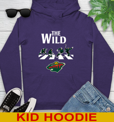 NHL Hockey Minnesota Wild The Beatles Rock Band Shirt Youth Hoodie 5