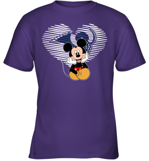 NFL Los Angeles Rams The Heart Mickey Mouse Disney Football T Shirt PSzBU0Bw0Gq youth t shirt 26 95 151514 front purple