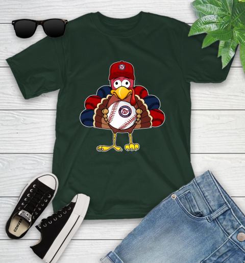 Washington Nationals Turkey thanksgiving Youth T-Shirt 5