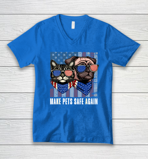 Make Pets Safe Again Trump Harris Debate Eating The Dogs Cat V-Neck T-Shirt 4