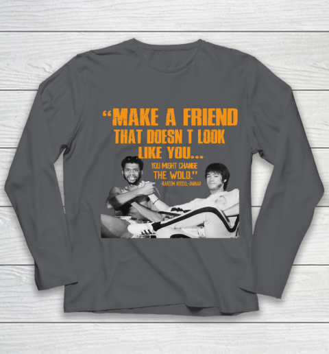 Kareem Abdul Jabbar Shirt Make A Friend That Doesn't Look Like You Youth Long Sleeve 6