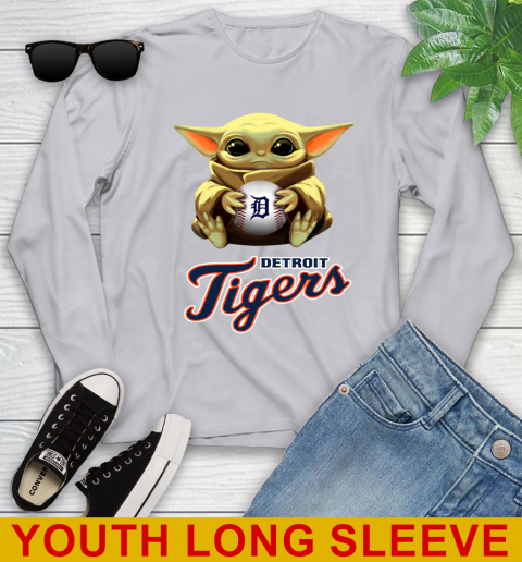 MLB Baseball Detroit Tigers Star Wars Baby Yoda Shirt 127