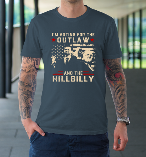 Trump 2024 Flag Outlaw Hillbilly J D.Vance 2024 Donald Trump T-Shirt 4
