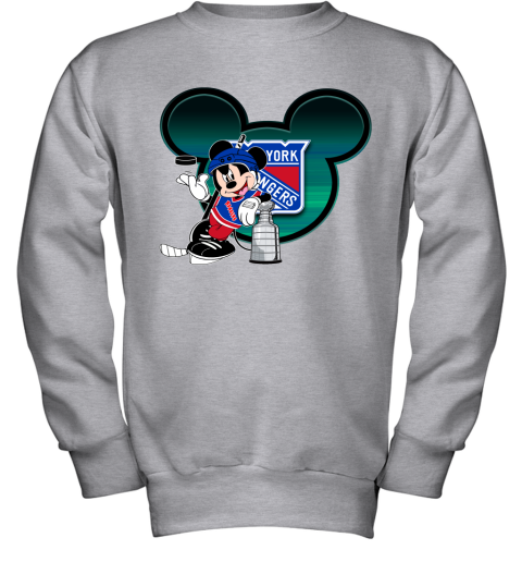 NHL New York Rangers Mickey Mouse Disney Hockey T Shirt Sweatshirt