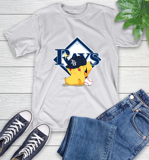 MLB Pikachu Baseball Sports Tampa Bay Rays T-Shirt 12