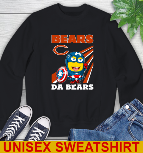 NFL Football Chicago Bears Captain America Marvel Avengers Minion Shirt Sweatshirt